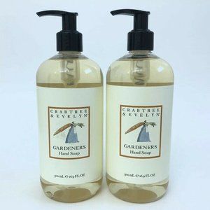(2) NEW CRABTREE & EVELYN GARDENERS LIQUID HAND
